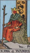 the king of wands minor arcana card