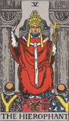 the hierophant tarot card