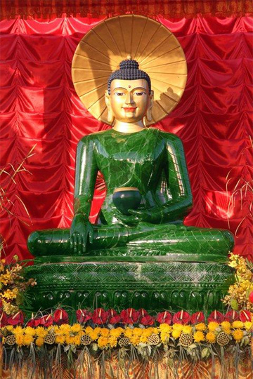 Buddha statue of gem-quality jade