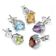 earrings set in silver