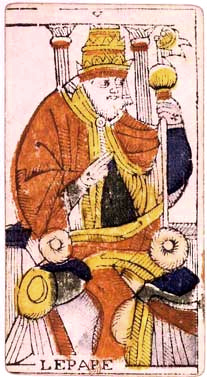 the Hierophant from the Marseilles Deck