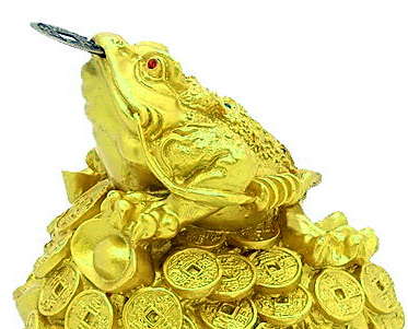 three legged feng shui money frog